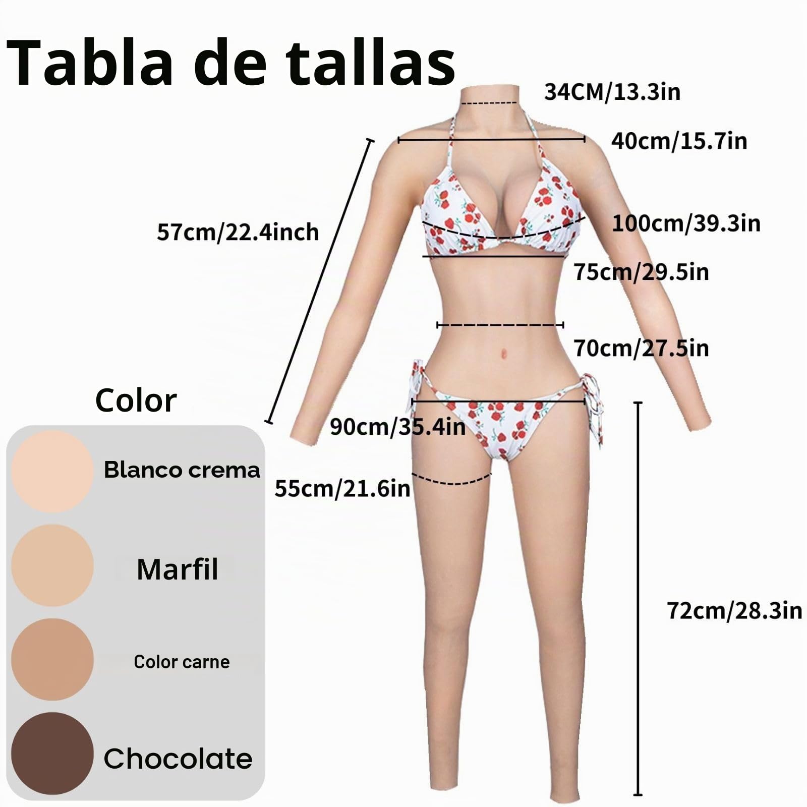 Silicone Bodysuit Fake Vaginal Whole Body Silicone Body Suit C-G Cup Fake Breast for Crossdressers Transgender Men