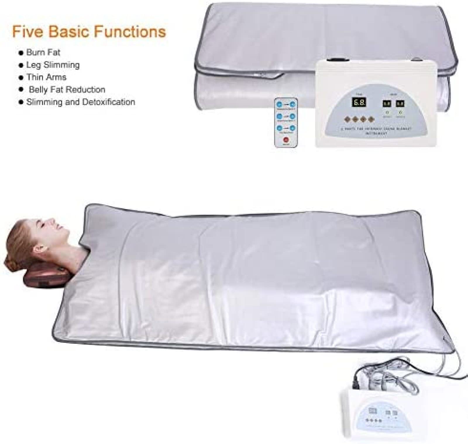 Versione Aggiornata Coperta Riscaldante Per Sauna Con Calore Digitale A Infrarossi Lontani, 220V Riscaldamento Perdita Di Peso Body Shaper Terapia Disintossicante Professionale Macchina Di Bellezz