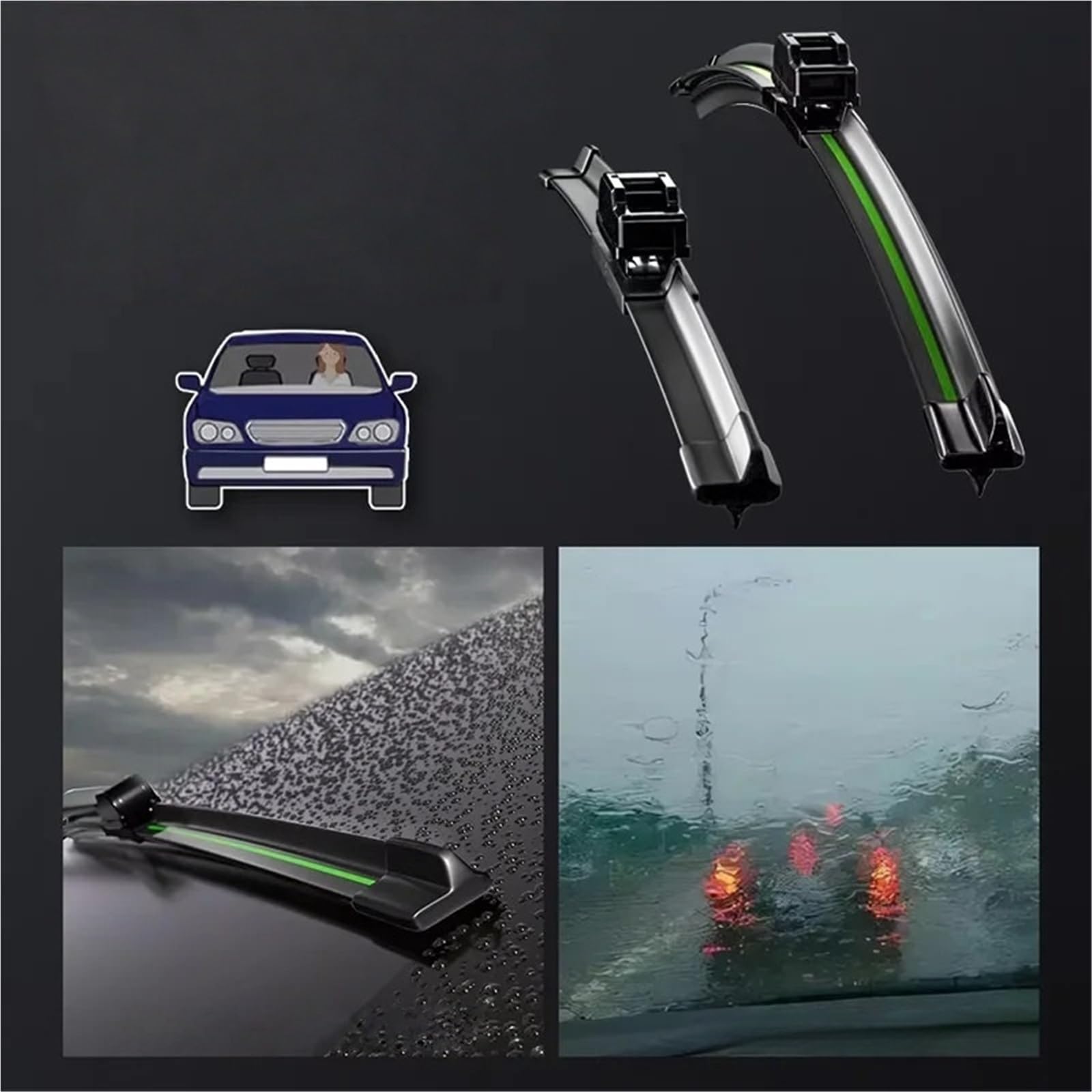 Wycieraczki samochodowe Pasuje Do TO&YOTA Auris MK1 2006-2012 Piór Wycieraczek