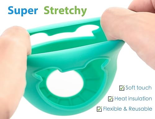 Miniatura 4 de Fundas de biberón de bebé 100 silicona para biberones de vidrio natural Philips Avent - Funda de silicona de grado alimenticio premium diseño de oso