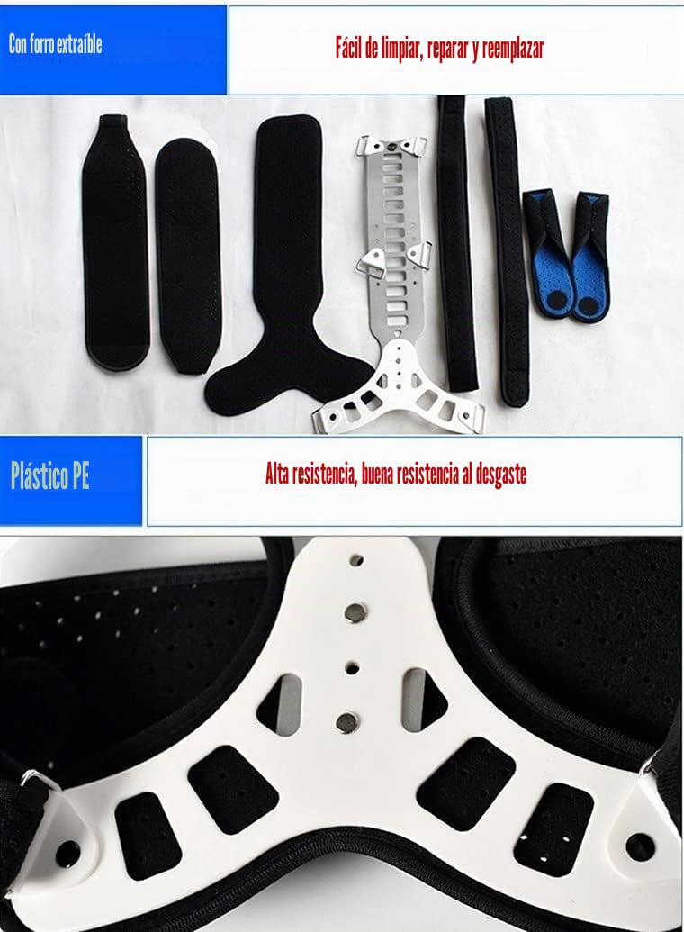 Corrector De Postura Ajustable para Espalda, Enderezador De Metal, Soporte para Columna Torácica, Recuperación De Chaleco De Extensión Postural para Hombres, Mujeres, Adult,Large