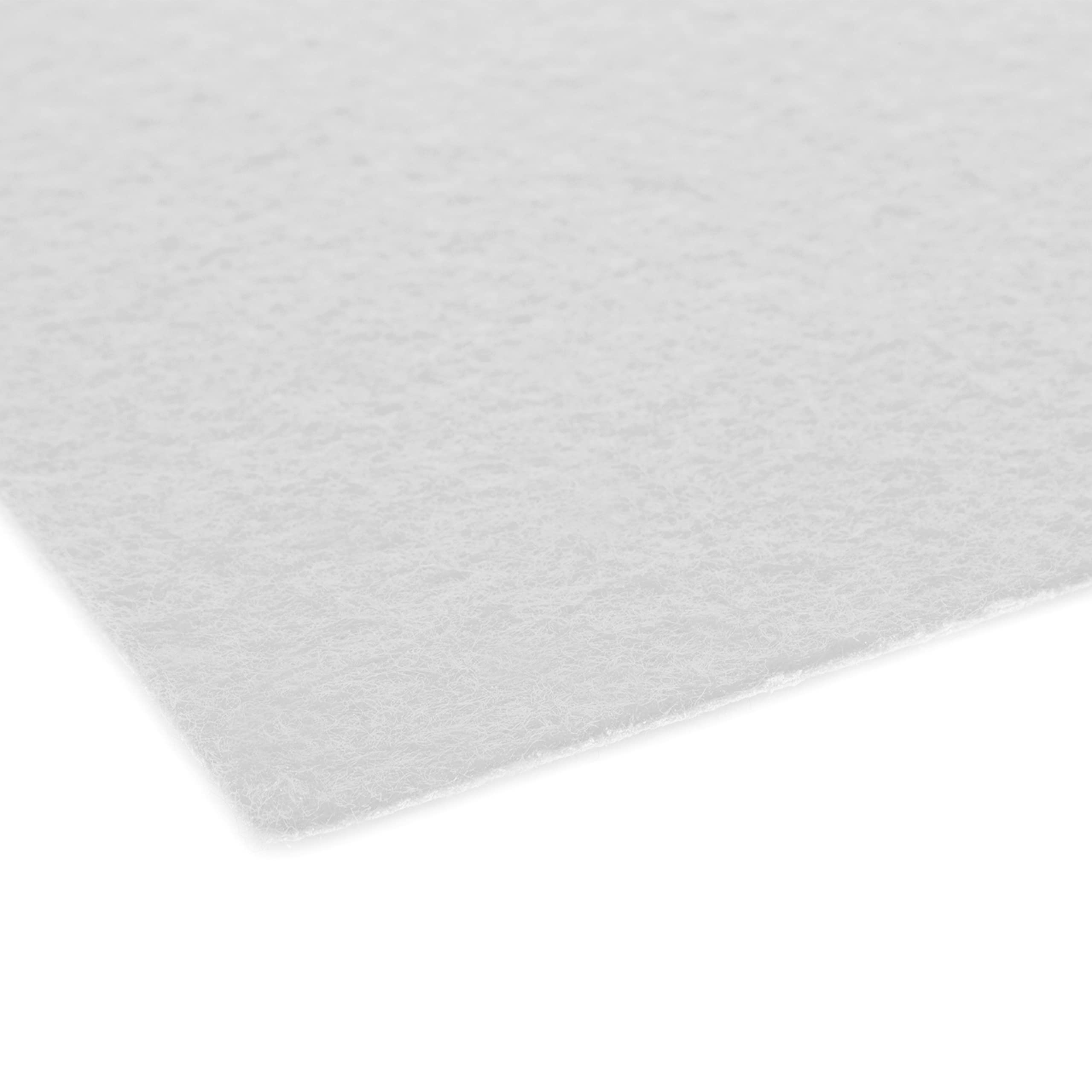 Primaflor Messeteppich Podium | Weiß | 100 x 1500 cm | Flacher Eventteppich aus 100 % Polypropylen, CFL-S1, Precoat-Rücken, 2 mm hoch, für Messe und Event