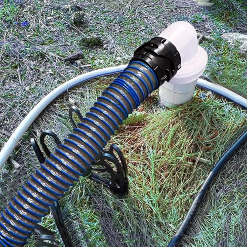 Image of 15FT RV Sewer Hose Extension Camper Sewer Hose Extension with Caps