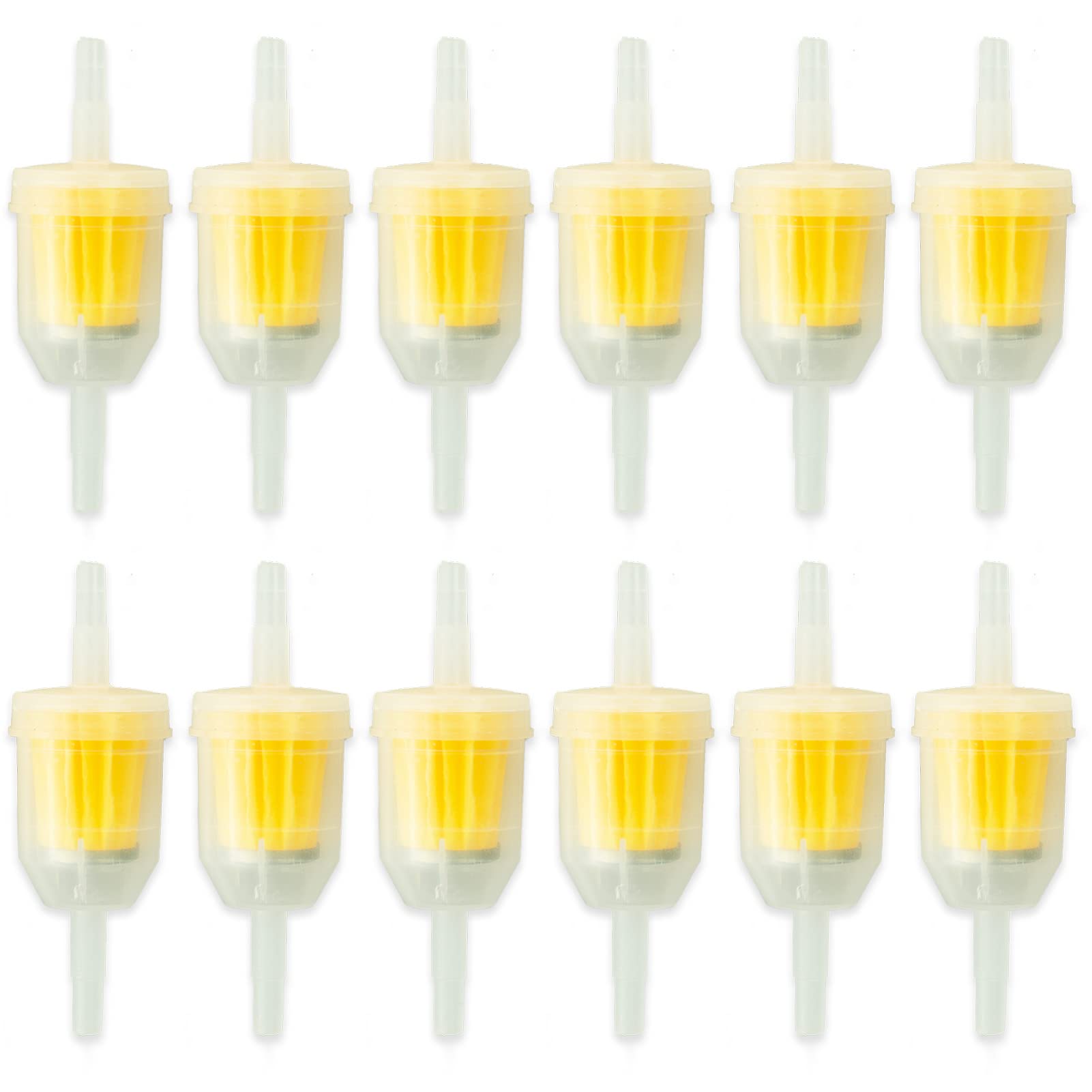 Sponsored Ad – 12 Pieces Gas Inline Fuel Filters, Universal Motorcycle Petrol Inline Filter, Filtration Speed Quick Fuel Filter for 6-8mm Motorbike, Scooter, Motorcycle, Generator, Lawnmower Machines, Auto