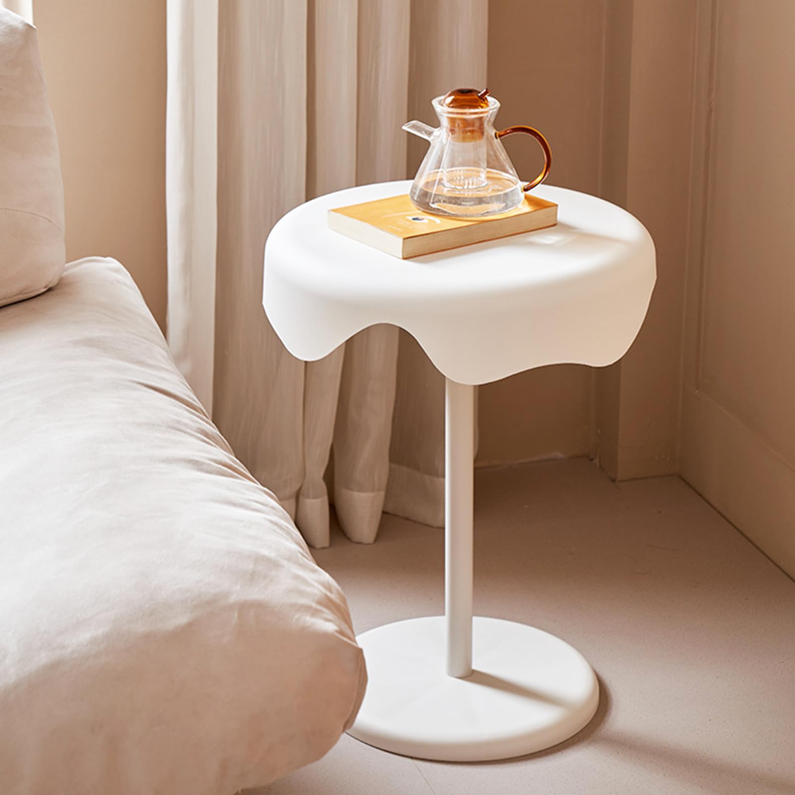 Antole Side Table End Table For Small Spaces Round Coffee - Main Image