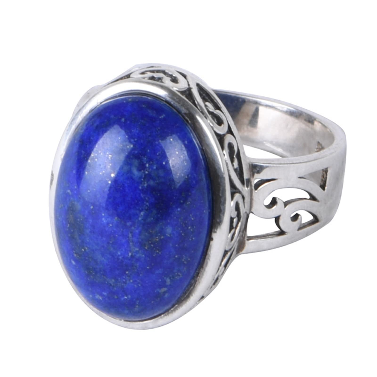 Anello in argento 925 da donna, anello di fidanzamento in argento da donna, motivo floreale cavo, regalo per festa delle mare, donna