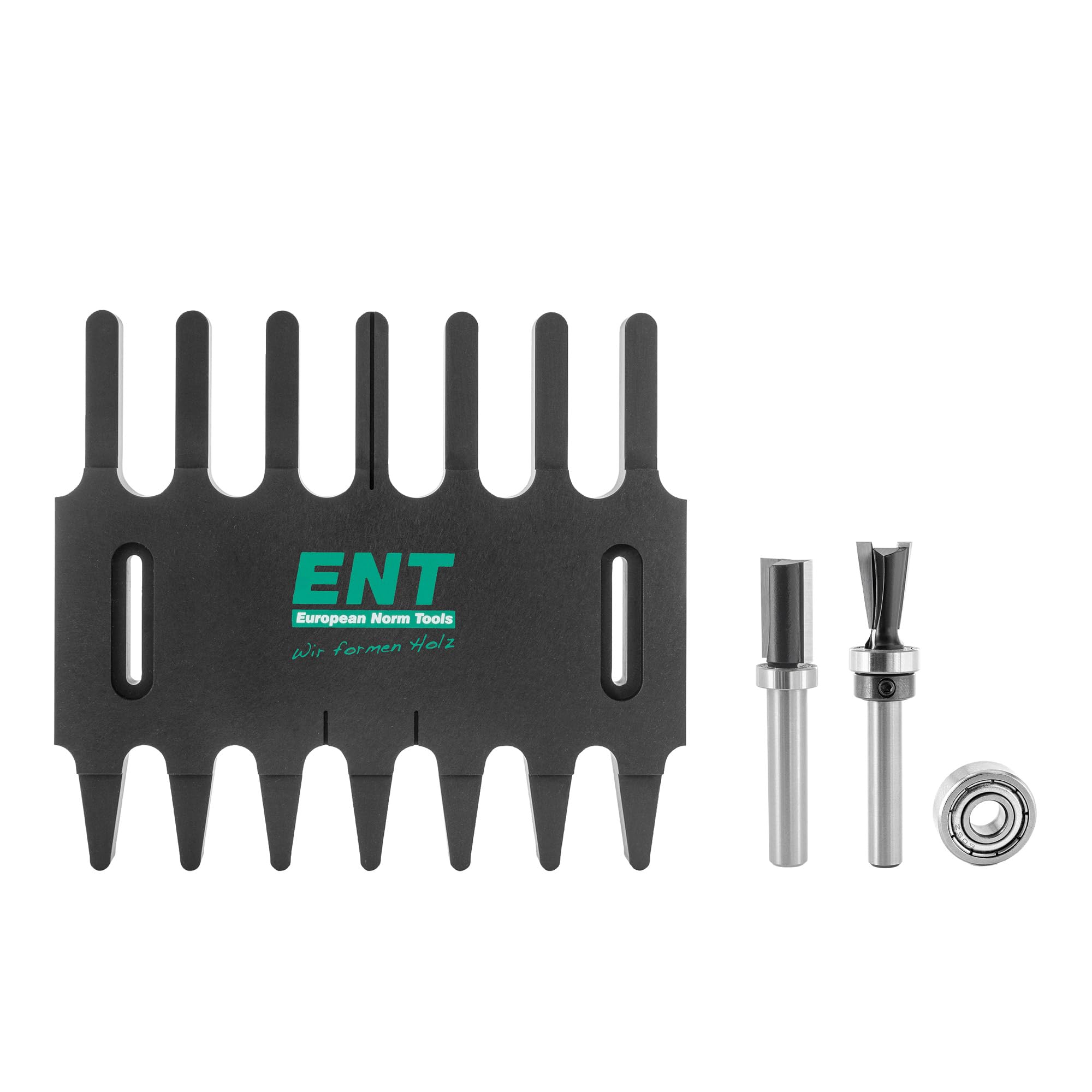 ENT 09052 dima di fresatura a denti metrici con set di Frese da 2 pezzi, per giunti a denti di alta qualità, in metallo duro, gambo 8 mm