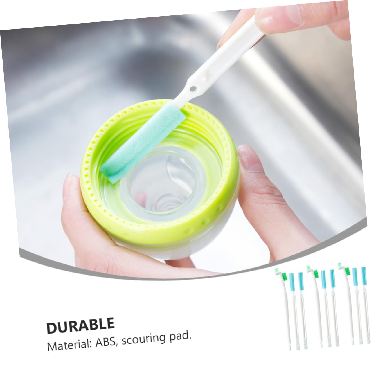 Didiseaon 9pcs Cup Brush Bejeweled Kit Jewlry Cleaner Bottle Cleaning Brush Water Bottle Brush to Clean Water Bottles Bottle Brush Cleaner Jewerly Cleaner Hole Brush Abs