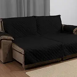 CAPA PARA PROTETORA DE SOFÁ RETRÁTIL E RECLINÁVEL DE DOIS LUGARES DE 1,20M TOTAL 2,40M X 2,40M ALTURA (Preto)