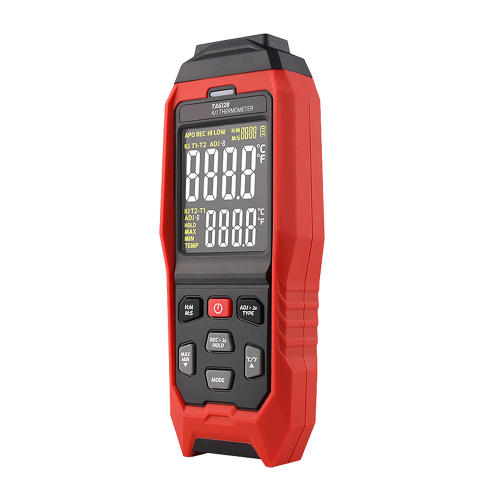 Hochpräzises Digitales K/J-Thermoelement-Thermometer mit Datenspeicher – Perfekt für Labor- und Industrieumgebungen (TA612B)