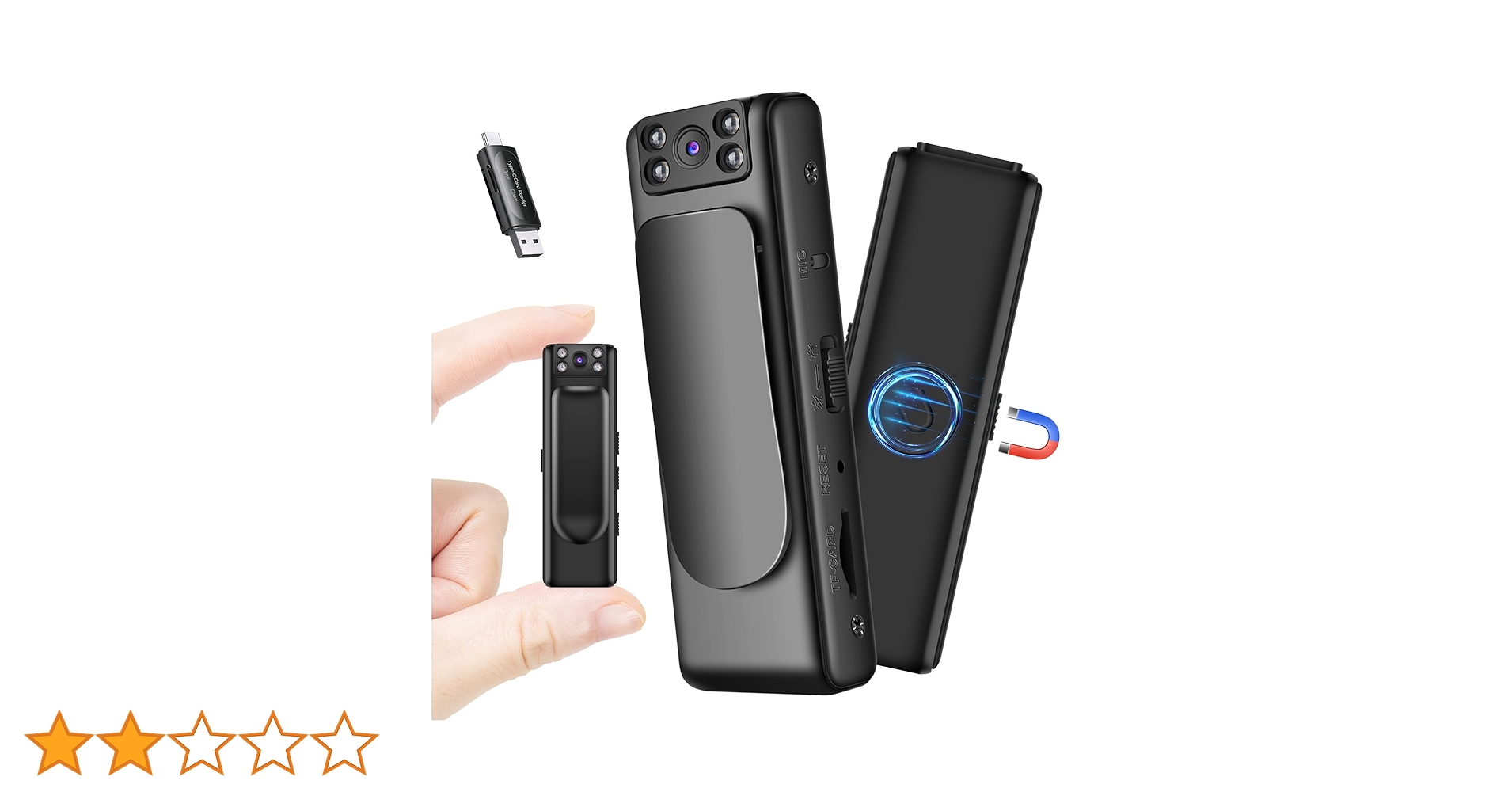 Amazon.co.jp: 【超軽量の小型ビデオカメラ】 Makuseru 小型