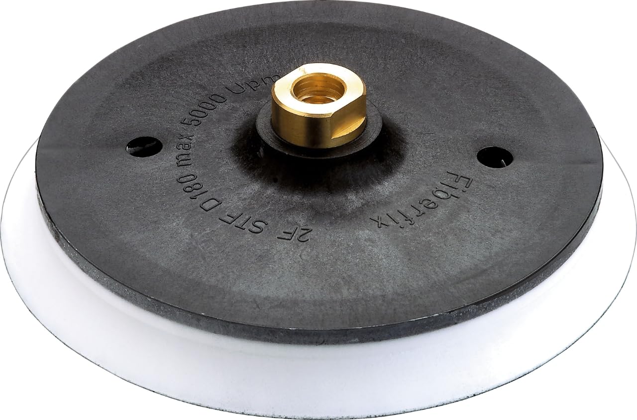 Festool Plato Lijador ST-D180 M14 para Lijadoras de 180 mm | Rosca M14, sistema Fiberfix, diámetro 180 mm - accesorio original para lijadoras rotorbitales profesionales