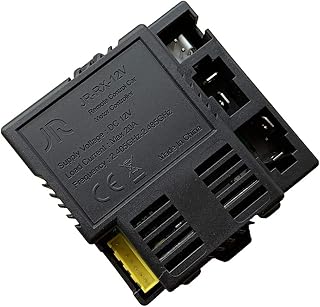 FULIHUA Yellow Four-Sided Socket JR-RX-12V Receiver Controller Control Box Accessories for Children Electric Ride On Car Replacement Parts