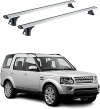 OMAC Lot de 2 barres de toit compatibles avec Range Rover Sport 2005-2013 & Discovery 2005-2017 en aluminium argenté