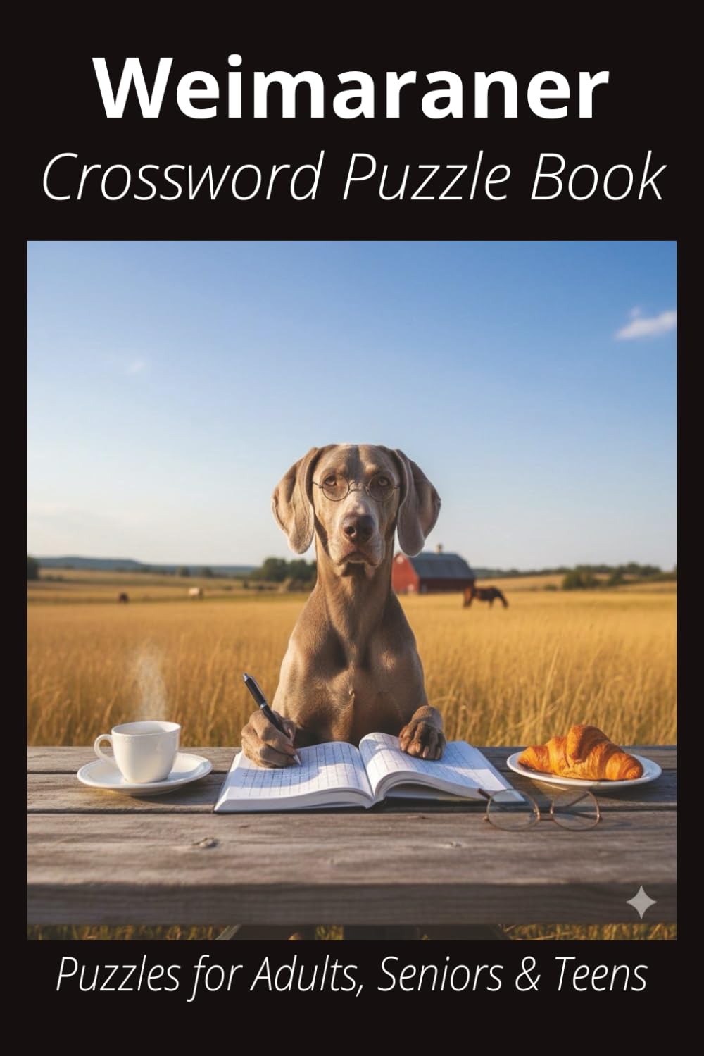 Weimaraner Crossword Puzzle Book: Crossword Puzzles with Easy-to-Read Print About Weimaraners, Loyal Companions, Training, Fun Facts & More | 6x9”, ... Pet Lovers, Vacations, and Relaxing Moments