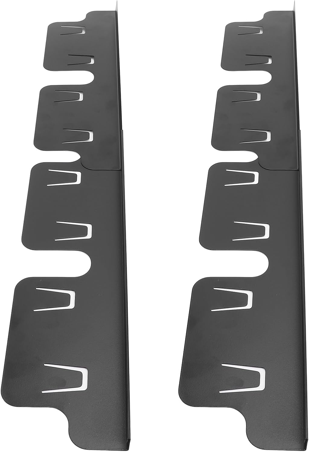 Adjustable Stove Guard - Stainless Steel Counter Covers for Kitchen, 2-Piece Set (35x10CM/13.78x3.94 Inches), Easy to Use, Neater Kitchen Design, Enhance Kitchen Decor