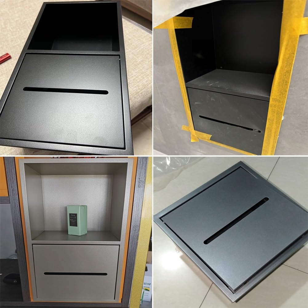 Nicchia doccia in acciaio inox con ripiano rimovibile, organizer da bagno integrato per articoli da toeletta, scaffale portaoggetti a parete, 17 x 23 x 12 cm