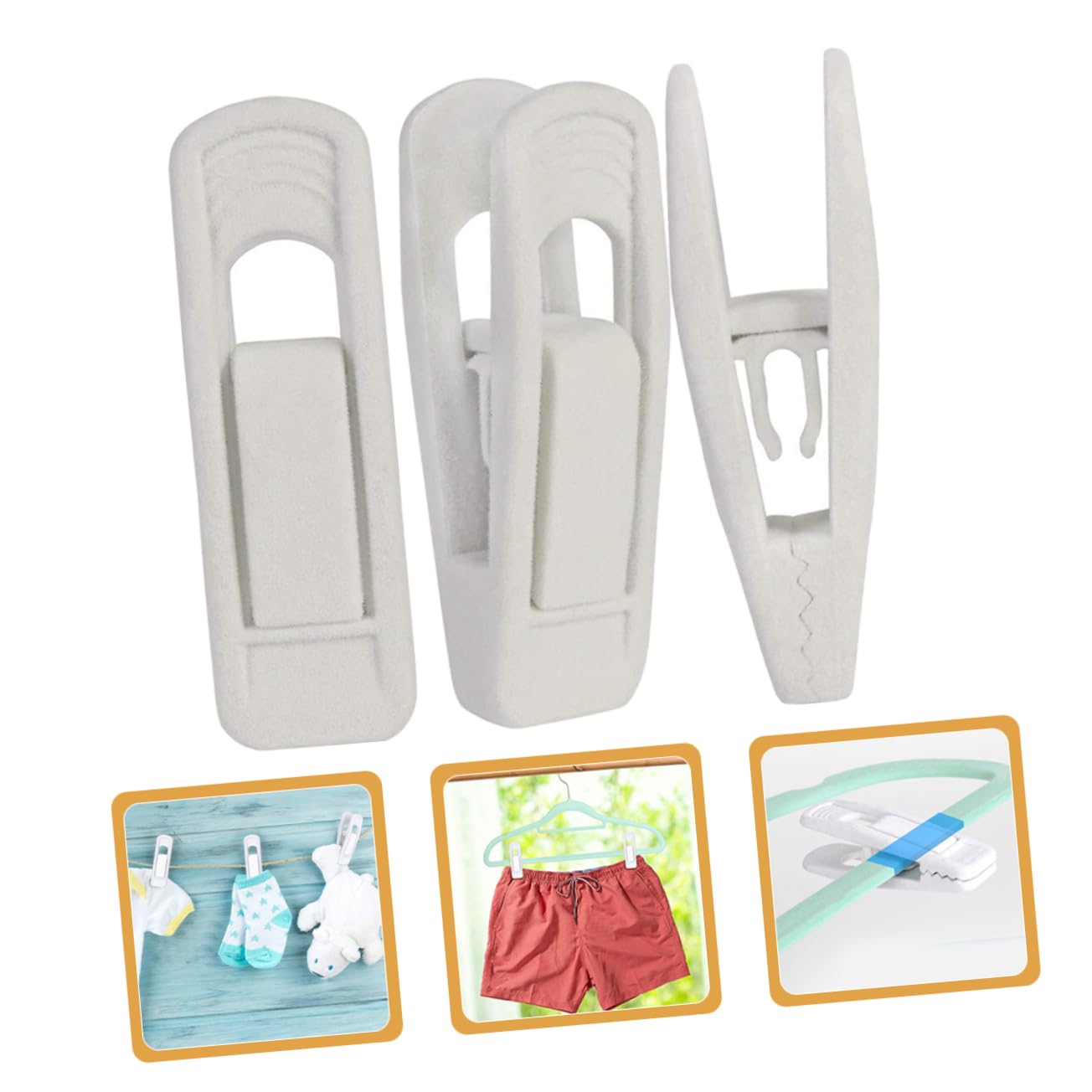 10 clips antideslizantes de terciopelo para colgar pantalones, color negro, agarre fuerte para faldas y pantalones, ideal para almacenamiento en el armario del hogar y soluciones de ahorro de espacio