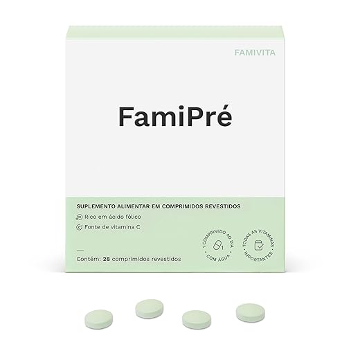 FamiPré - Com ácido fólico como metilfolato e outras vitaminas para mulheres na pré-concepção (4 Semanas)