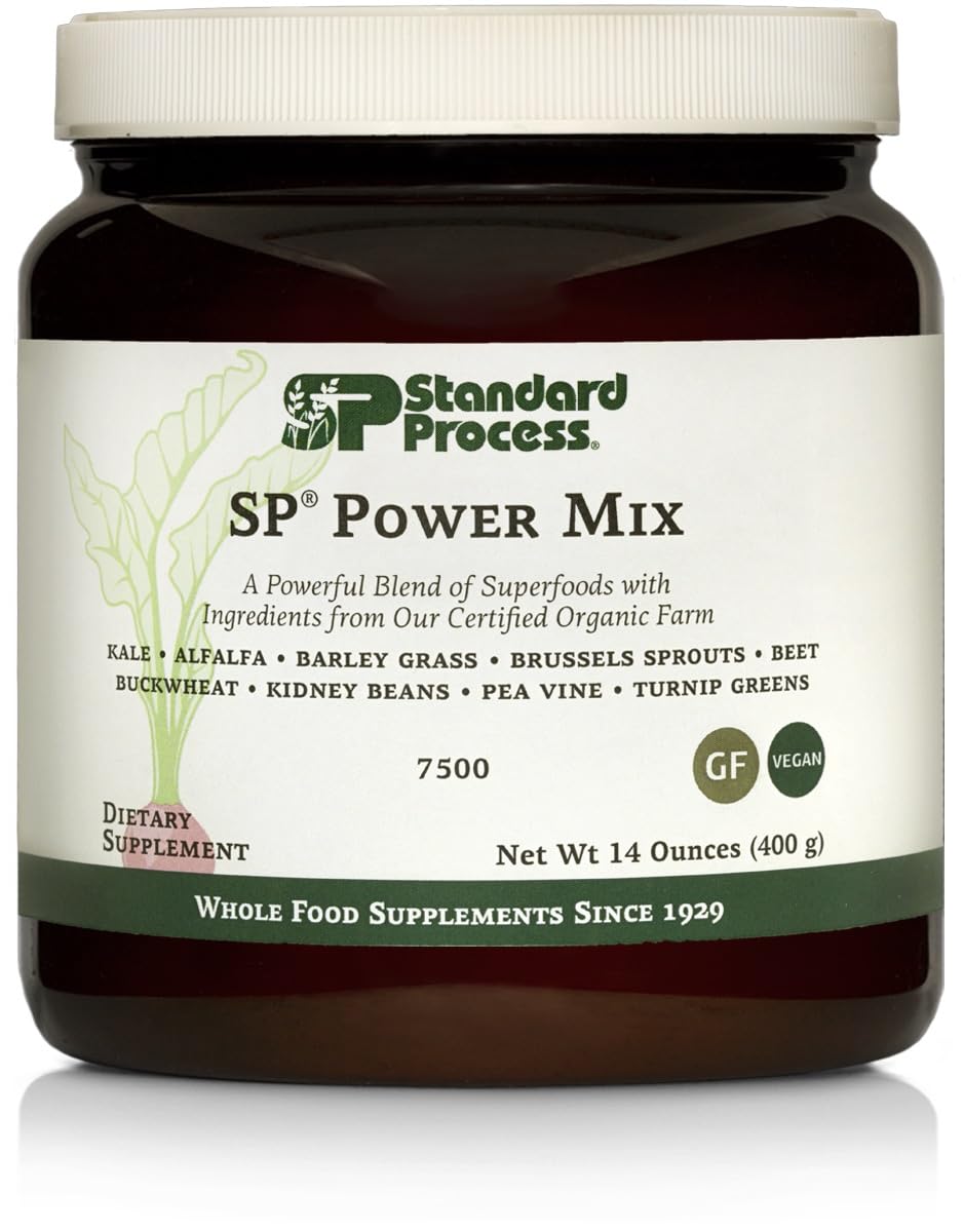 Standard Process SP Power Mix, Plant-based Superfood Powder, 14 oz, 30-Day Supply