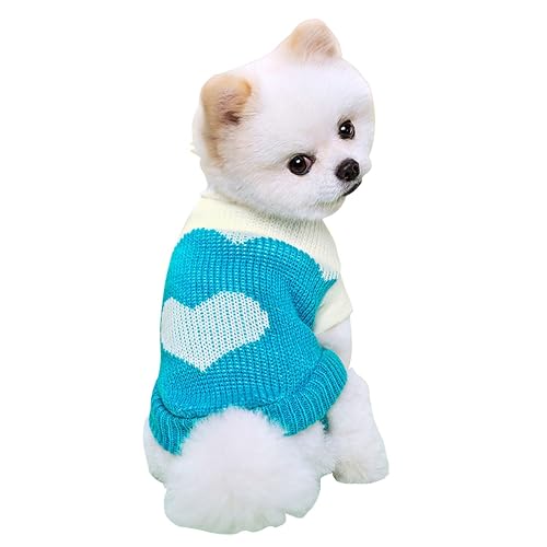 MYNVY Jersey para Perros pequeños Suéter cálido de Punto de Invierno para Perros pequeños