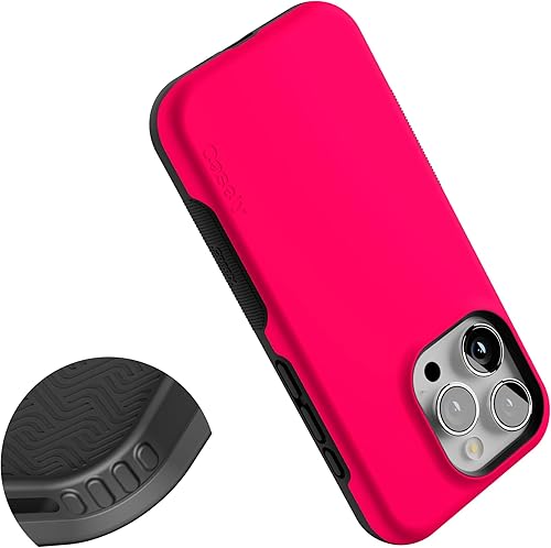 Vista 1175 de Casely Funda para iPhone 15 Pro Jardín Secreto Flores mixtas Funda atrevida Compatible con MagSafe y botón de acción Jardín Secreto Floral