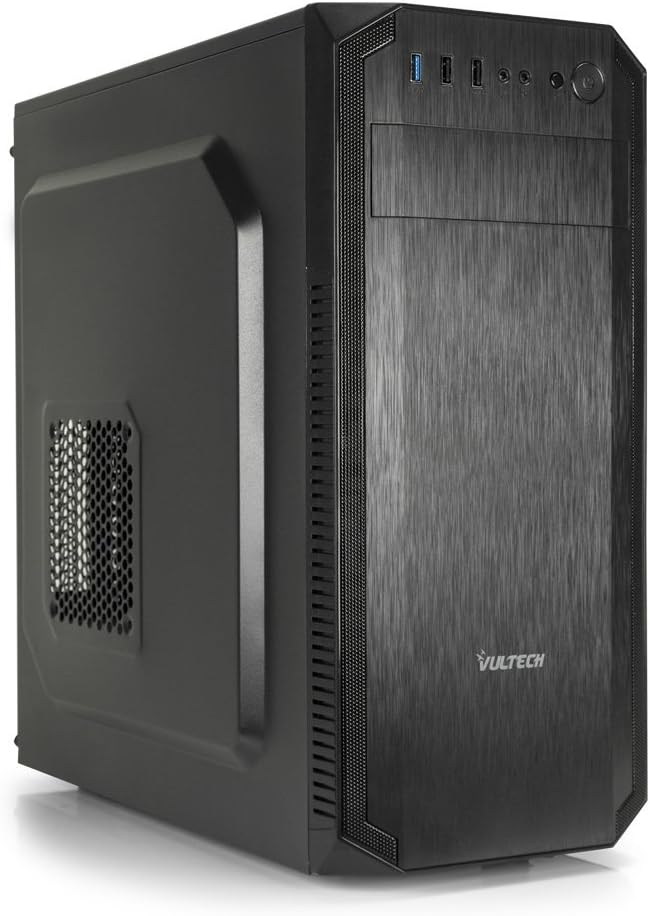 Vultech gs-2421 ATX Case with 500 W Power Supply and USB 3.0 Port, Black