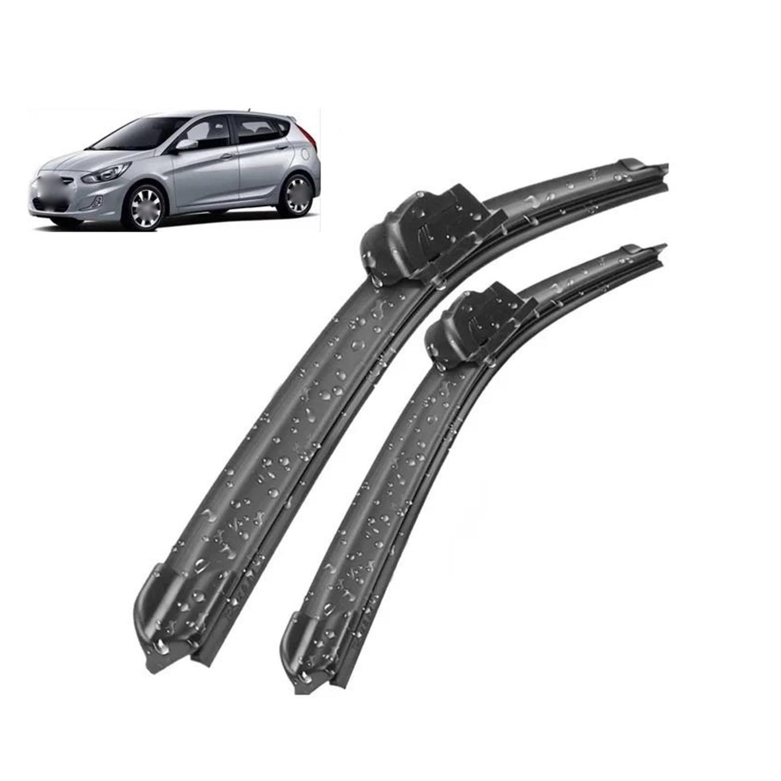 For Hyundai For Solaris 2010-2017 Wiper LHD Front Wiper Blades Windshield Windscreen Clean Window Car Rain Brushes 26"+16"