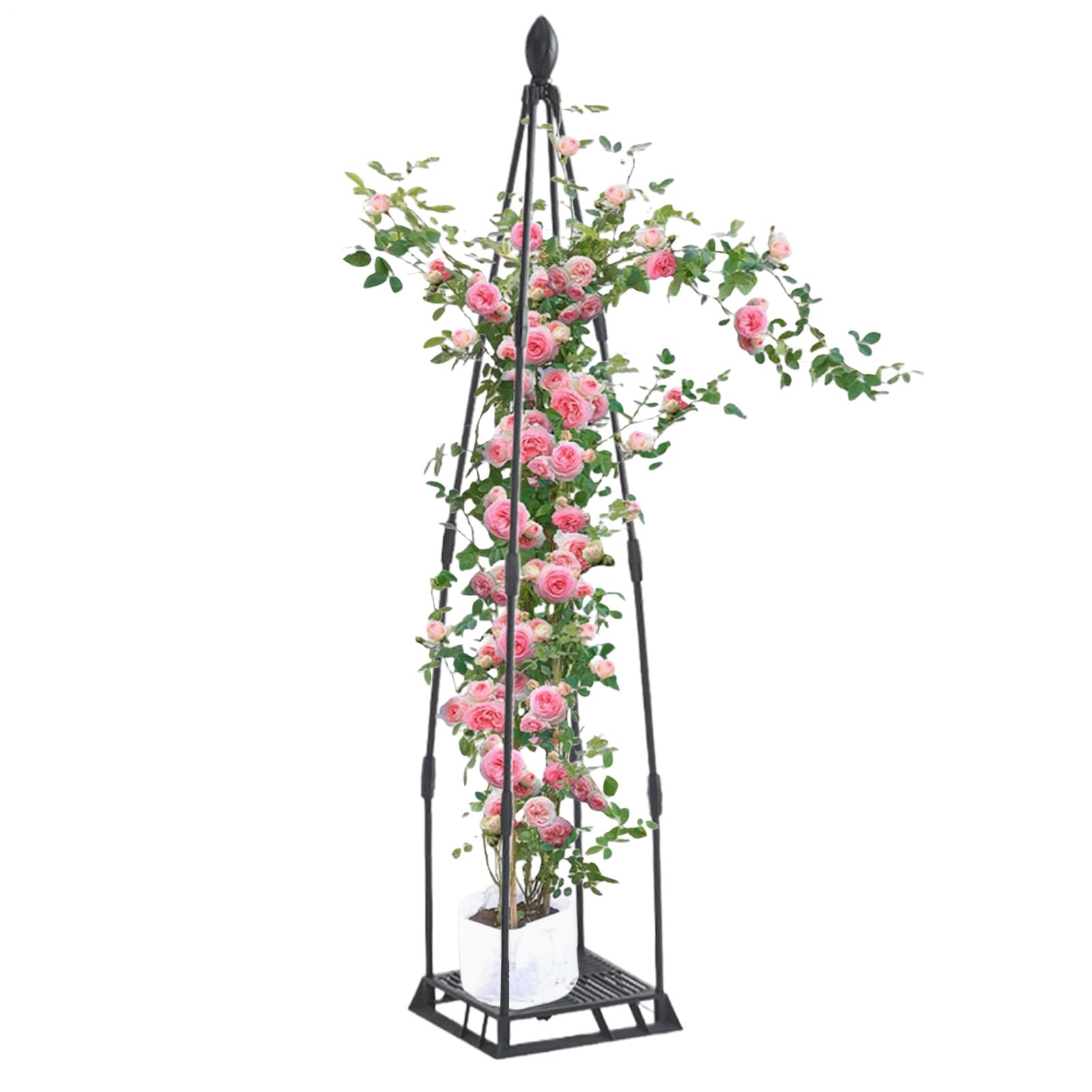 Treillis pour grimpantes anti-effondrement pour plantes en pot et rose