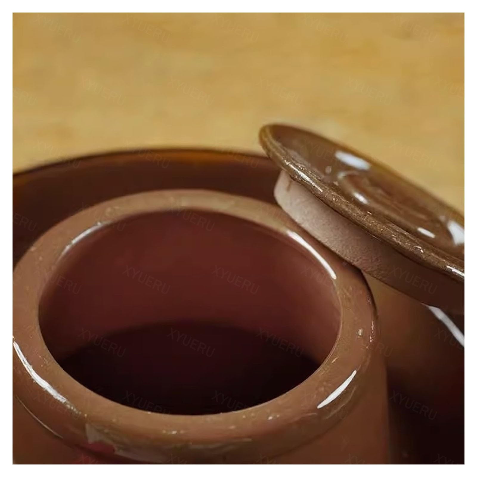 Barattolo in ceramica per sottaceti, kit vintage per fermentazione con coperchio ermetico per decapaggio verdure e conservazione degli alimenti