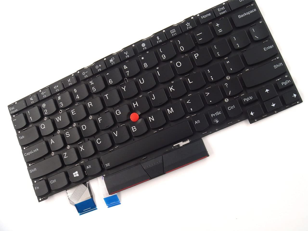 Parts for Lenovo ThinkPad X390 Yoga Keyboard US Backlit Without Bezel 02HL645 Black