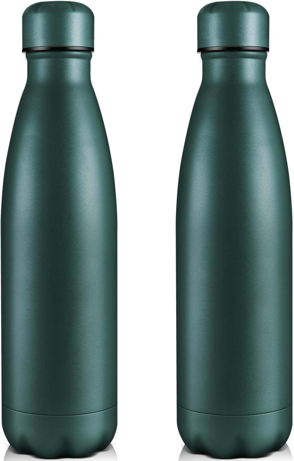 750ml Insulated Water Bottles, Double Wall Stainless Steel Vacuum Flask Keeps Cold 24H & Hot 12H, BPA Free Leakproof Bottle (Army Green,2 Pack)