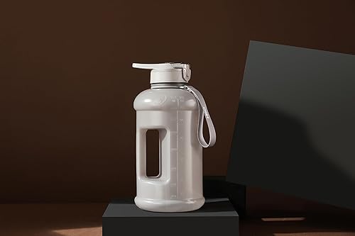 Miniatura 5 de H2O Capsule INSPO - Botella de agua de medio galón con marcador de tiempo y pajilla, jarra motivacional de seguimiento de la hidratación, sin BPA,