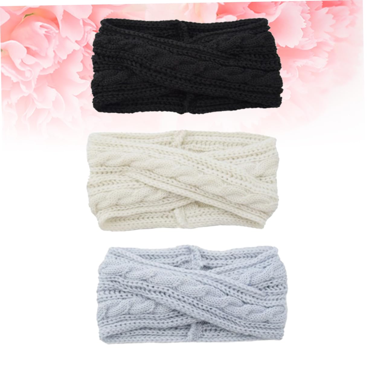 MAGICLULU 3 Set Di Comode Fasce Per in Maglia Di Lana Per Donne Eleganti Fasce Per Incrociate Calde E Traspiranti 3 Pezzi*3