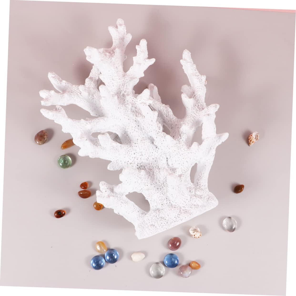 ibasenice Artificial Coral Ornament for Fish Tank Resin Coral Decoration for Aquariums for Fresh and Aquariums
