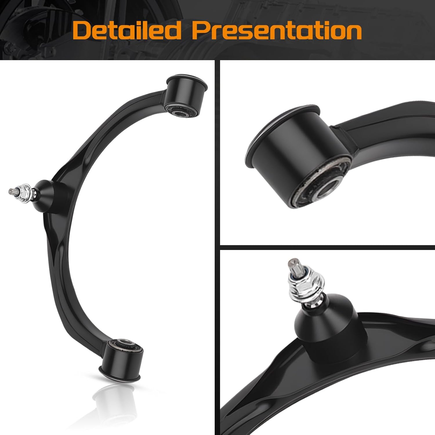Front Upper Control Arms w/Ball Joints for Dodge Ram 1500 2009-2010, Ram 1500 2011-2018, Ram 1500 Classic 2019-2020