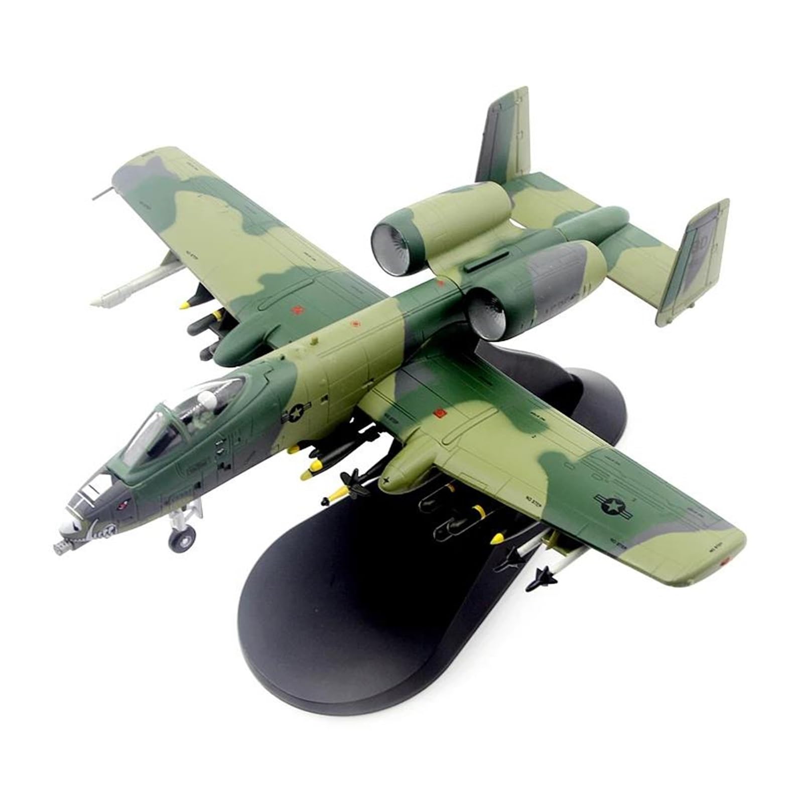 Maqueta A-10A Thunderbolt II avión militar terminado 1/100 decoración de oficinas y despachos