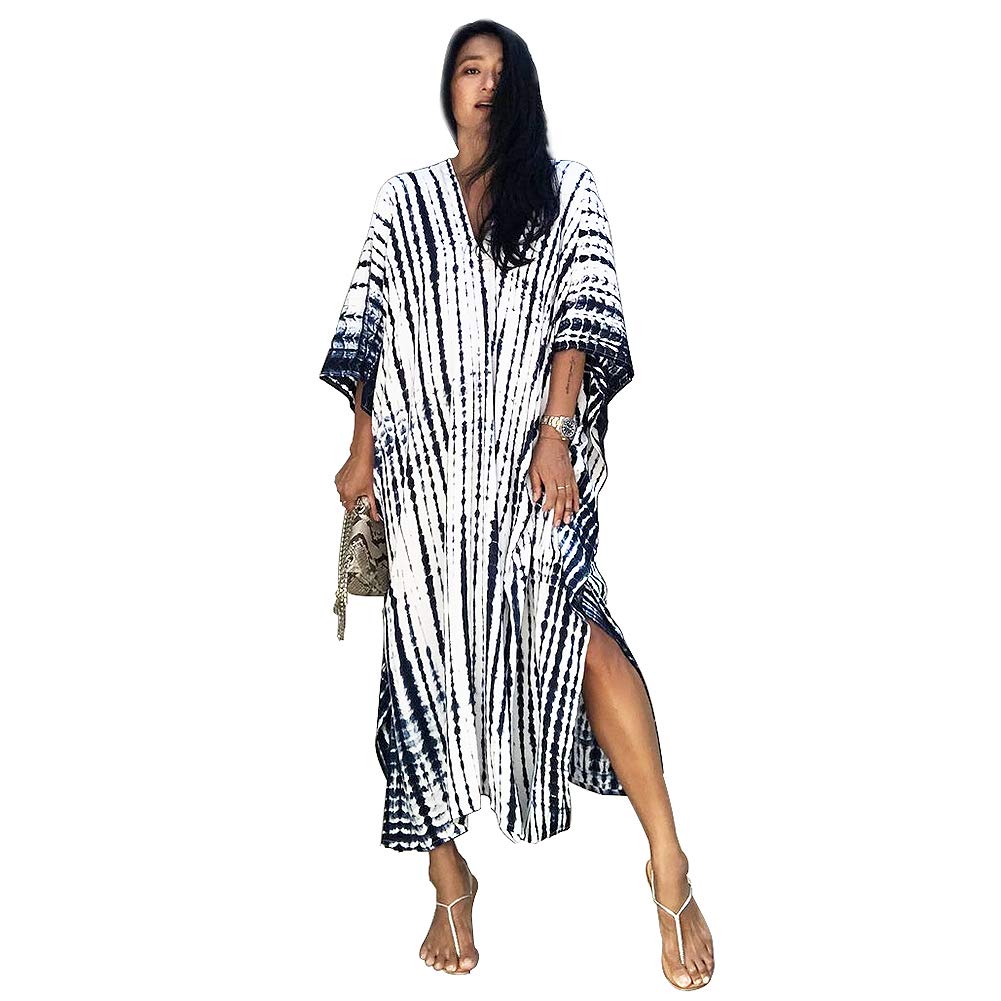 Women's Swimsuit Beach Cover Up Long Bikini Beach Cover Up Polyester Beach Blouses Kimono Cardigan for Women