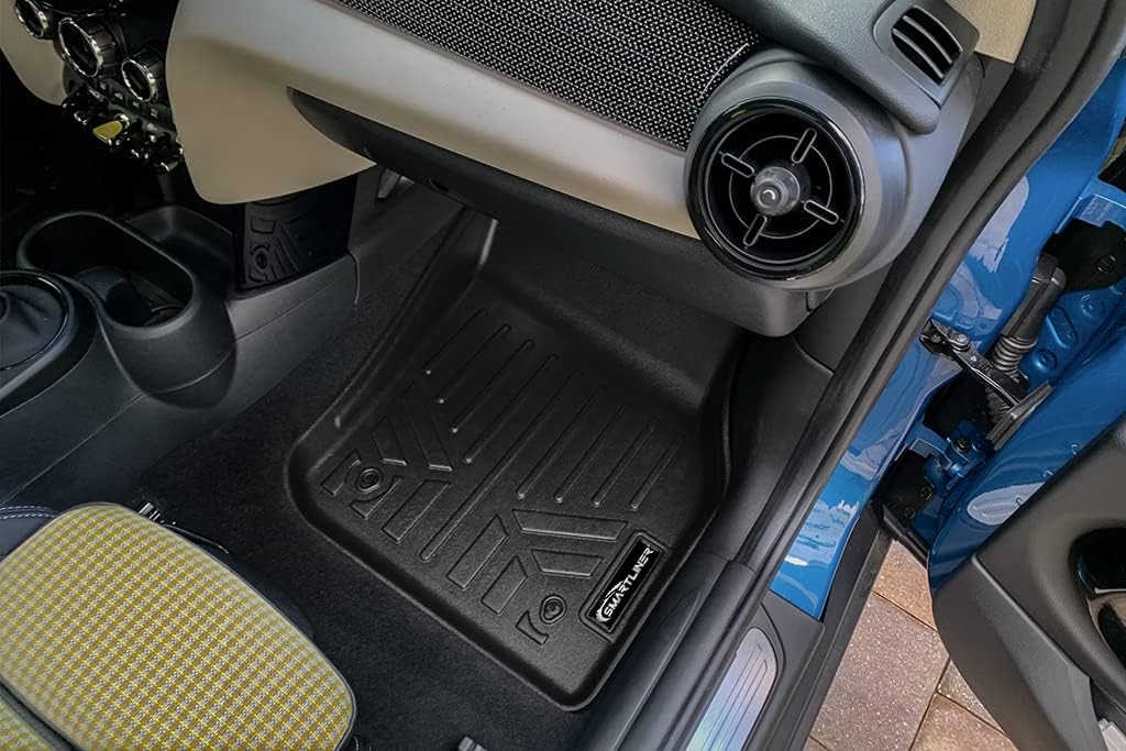 SMARTLINER Custom Fit All Weather 1st Row Floor Mat Liner Set Compatible with 2020-2025 MINI Cooper SE