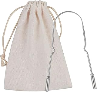 Metal Tongue Scraper - Stainless Steel Cleaning Scraper for Tongue - U-Shaped Cleaners Scrapers for Oral Hygiene, Fresher Breath Kumprohu