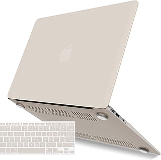IBENZER Compatible with Old Version MacBook Air 13 Inch Case (2010-2017 Release). Models: A1466 / A1369, Plastic Hard Shell Case with Keyboard Cover for Mac Air 13, Rocky Grey, CA-A13RKGY+1