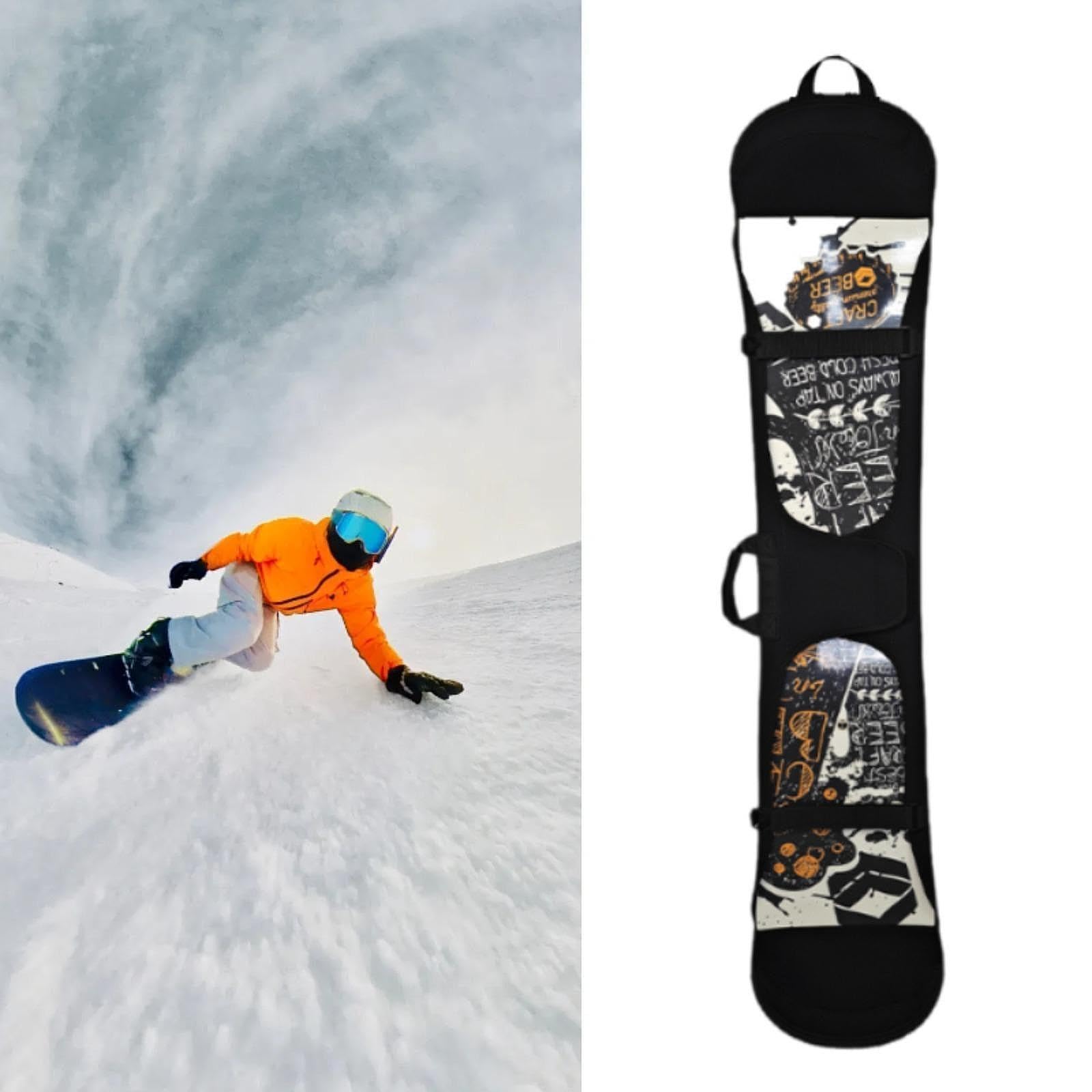 kowaku Funda Protectora para Snowboard, Funda Protectora para Tabla de esquí, Mochila portátil Sbr, Funda de Transporte de Neopreno, Bolsa para Snowboard