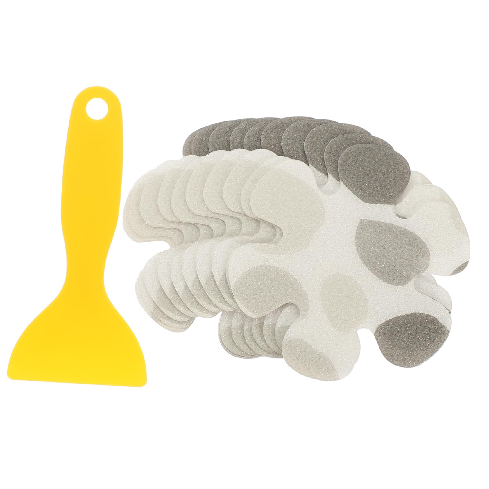 BEBEMOKO 1set Flower Shape Anti-Slip Shower Stickers Bathroom Decor Non-Slip Decals for Bathtub Safety Easy to Clean Floral Design for Home Use