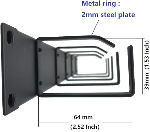 Miniatura 5 de 2 organizadores de gestión de cables de montaje en rack de 1U de 19 pulgadas, 5 anillos en D, sistema de gestión de cables (5R2PC)