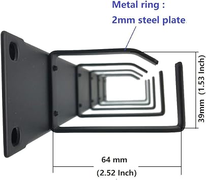 2 Pcs 1U 19 Rack Mount Cable Management Organizer 5 D-Ring
