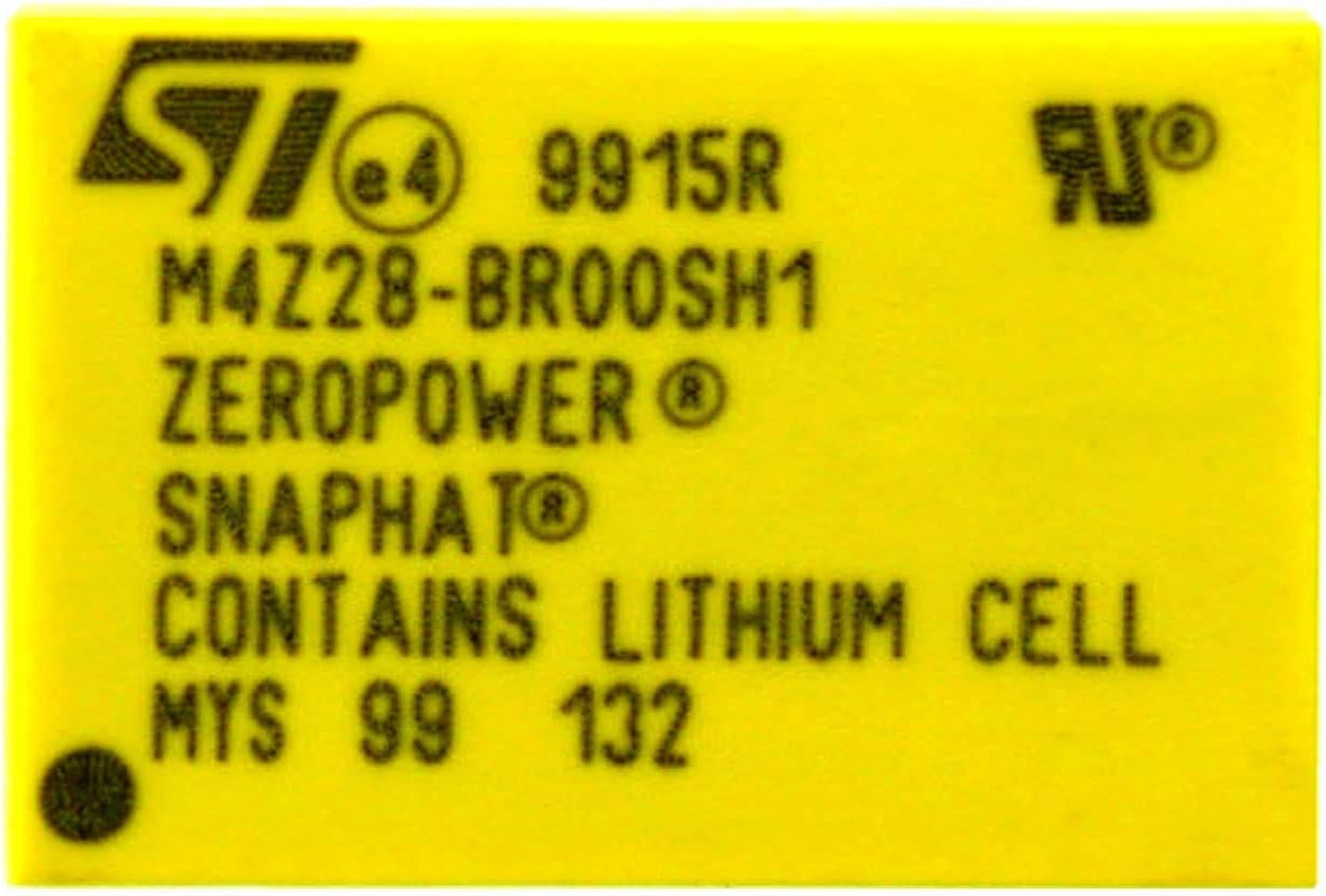STMicroelectronics M4Z28-BR00SH1 48mAh IC Lithium 4 pin Battery and Crystal for Zeropower Non-Volatile SNAPHAT SOIC Battery Backup PC Laptop Computer Board.