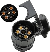 13 Pin 7 Pin Adapter 13 to 7 Pin Trailer Plug Adapter 12V Trailer Adapter for Car Truck RV Caravan