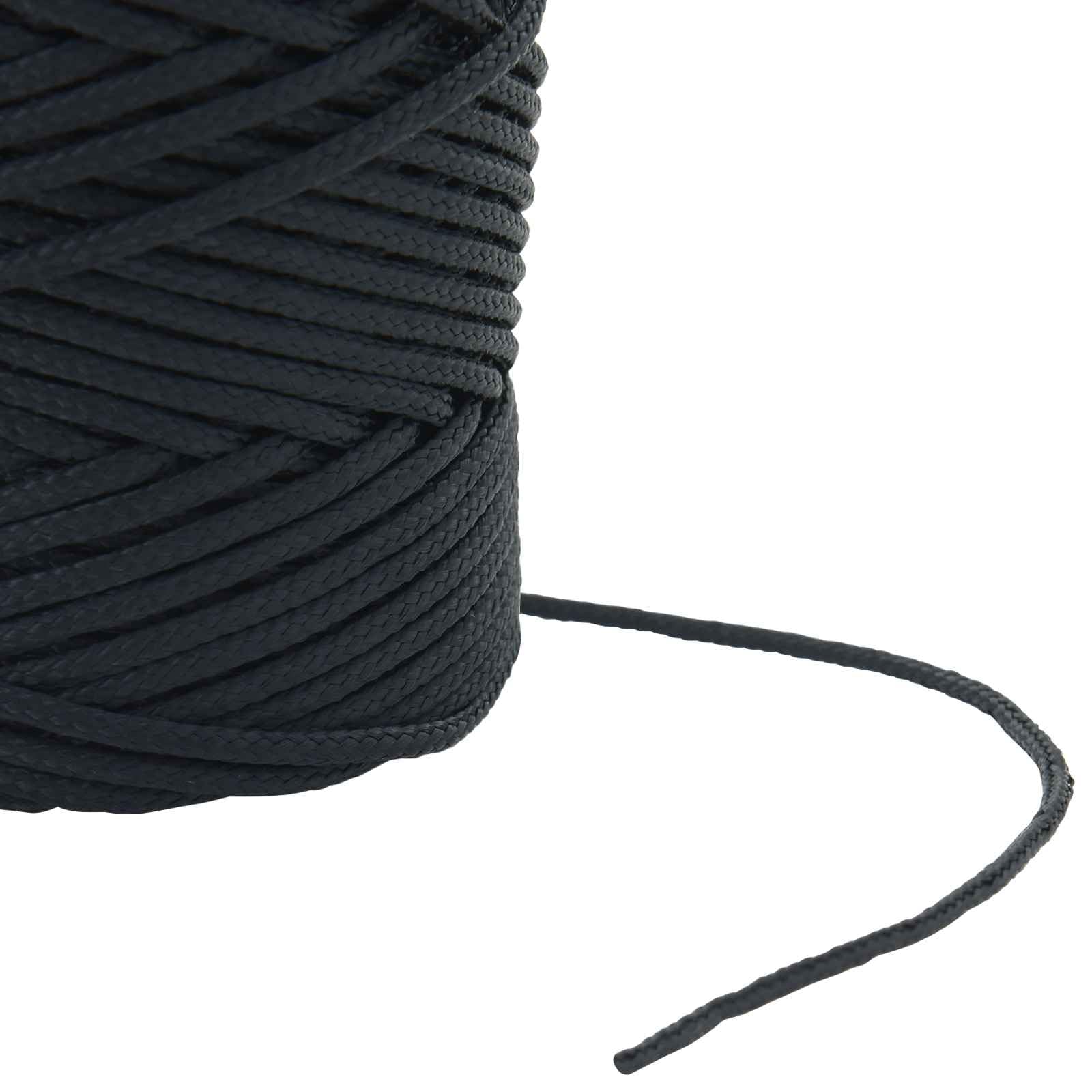 Cuerda de poliéster azul real de 50 m de largo, resistente a la intemperie y a los rayos UV, para vela, camping, jardín, taller, atar y asegurar al aire libre y uso en barcos