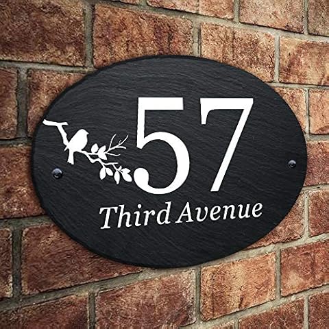 Personalised Slate House Gate Sign Plaque Cover