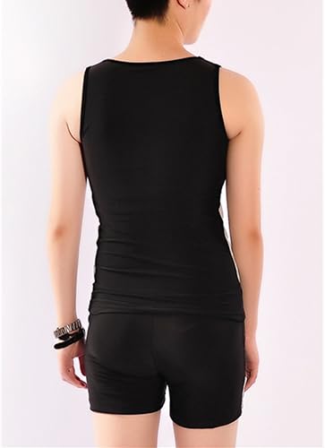 Miniatura 4 de BaronHong Conjunto de traje de baño de secado rápido para mujer con camiseta sin mangas y pantalones de natación